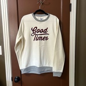 Old Navy “Good Times” Crew Neck Sweater; Size L